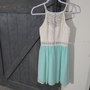 BCX Lace and Mint Kids Casual Dress